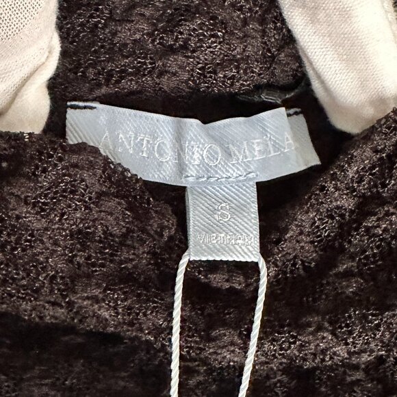 Antonio Melani Sheer Soft Stretch Long-Sleeve Top Size S -Layering Essential - Picture 4 of 10